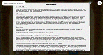 Spielregeln Seite 1: Unterbrochene Spiele, Informationen und Grundregeln