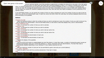 Spielregeln Seite 2: Aktionen und Einstellungen